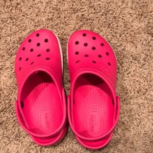 Pink crocks